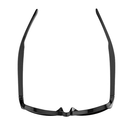 Bluetooth Smart Glasses F-07 Wireless Audio Eyewear shown from the front with a sleek black design.