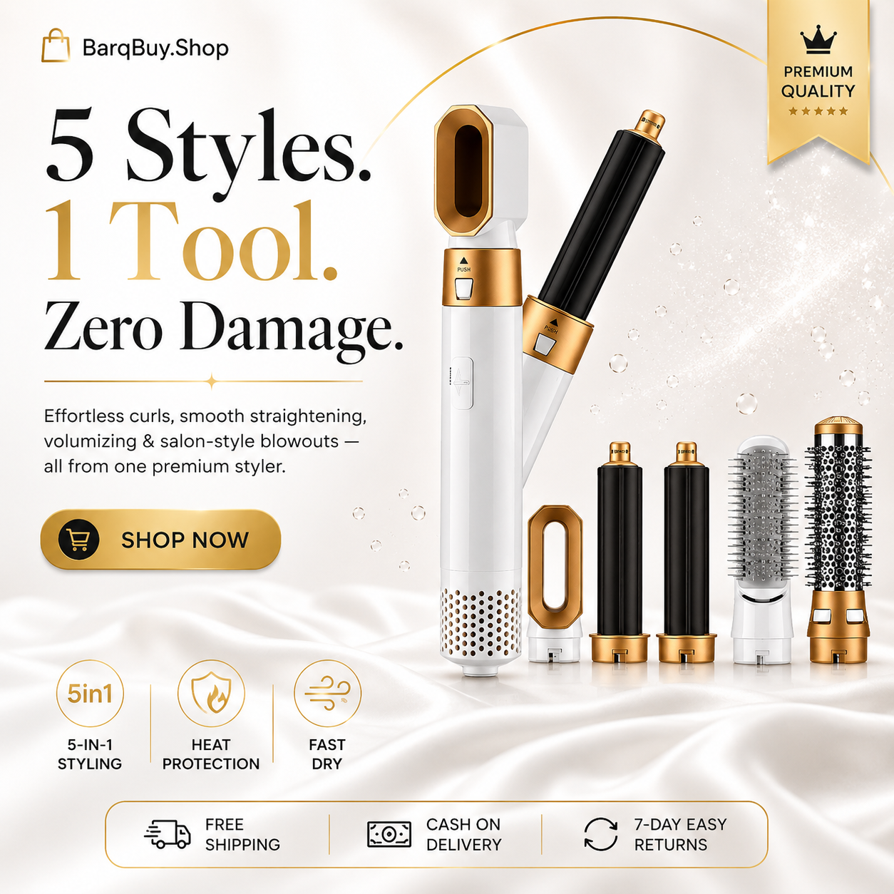 5-in-1 Hair Brush
