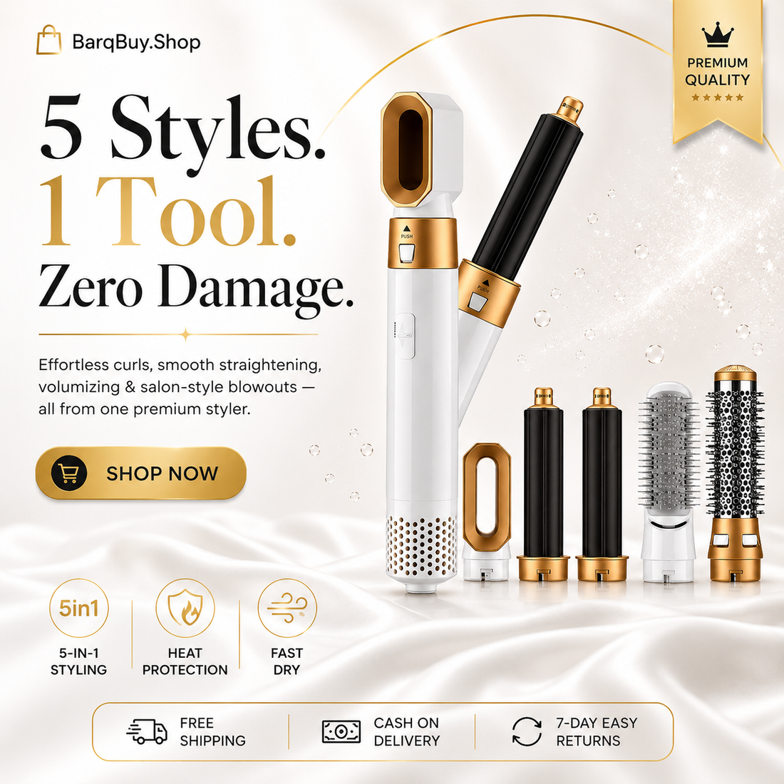 5-in-1 Hair Brush