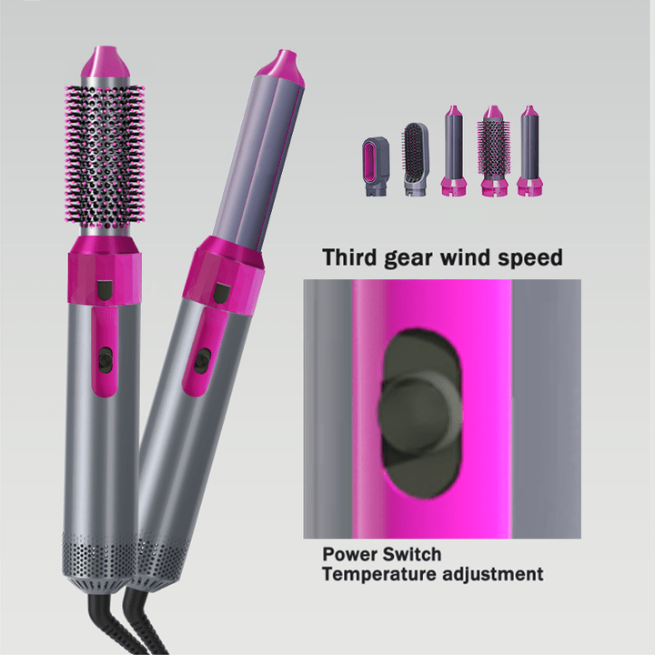Hot Air Brush 5-in-1 Hair Styling and Drying Tool