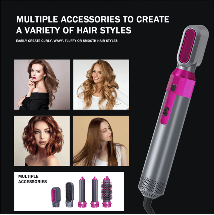 Hot Air Brush 5-in-1 Hair Styling and Drying Tool